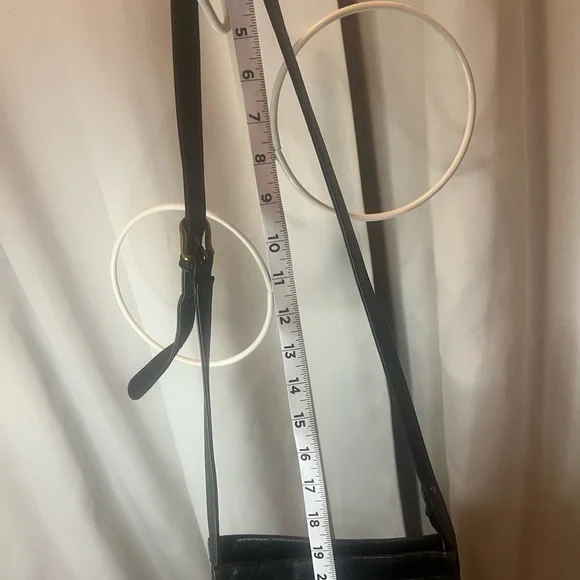 Fossil Bag Black Leather Crossbody Organizer Bag - Picture 5 of 9